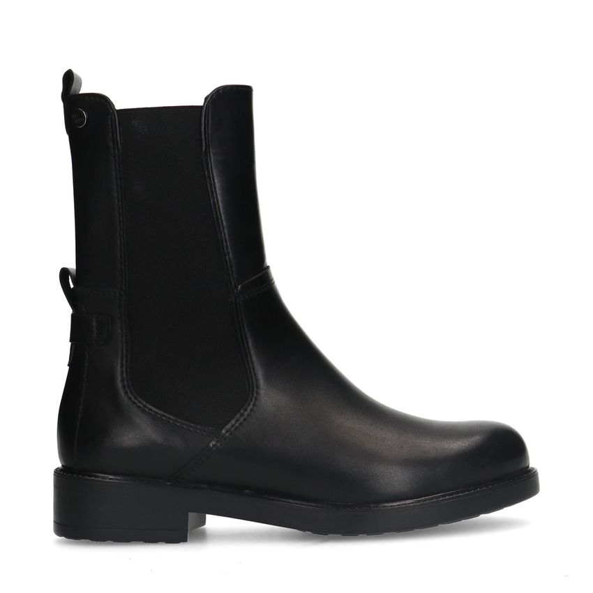 No Stress Zwarte leren chelsea boots