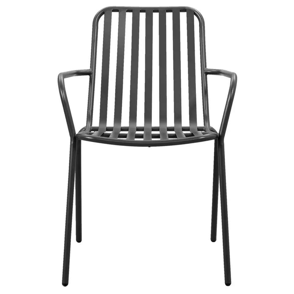 Stapelstoel Vence - metaal/antraciet - 82x55x62 cm