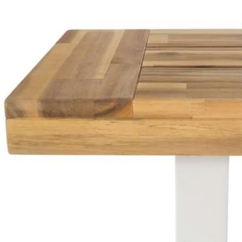 SCANIA - Tuinset voor 6 - Lichte houtkleur/Wit - Acaciahout