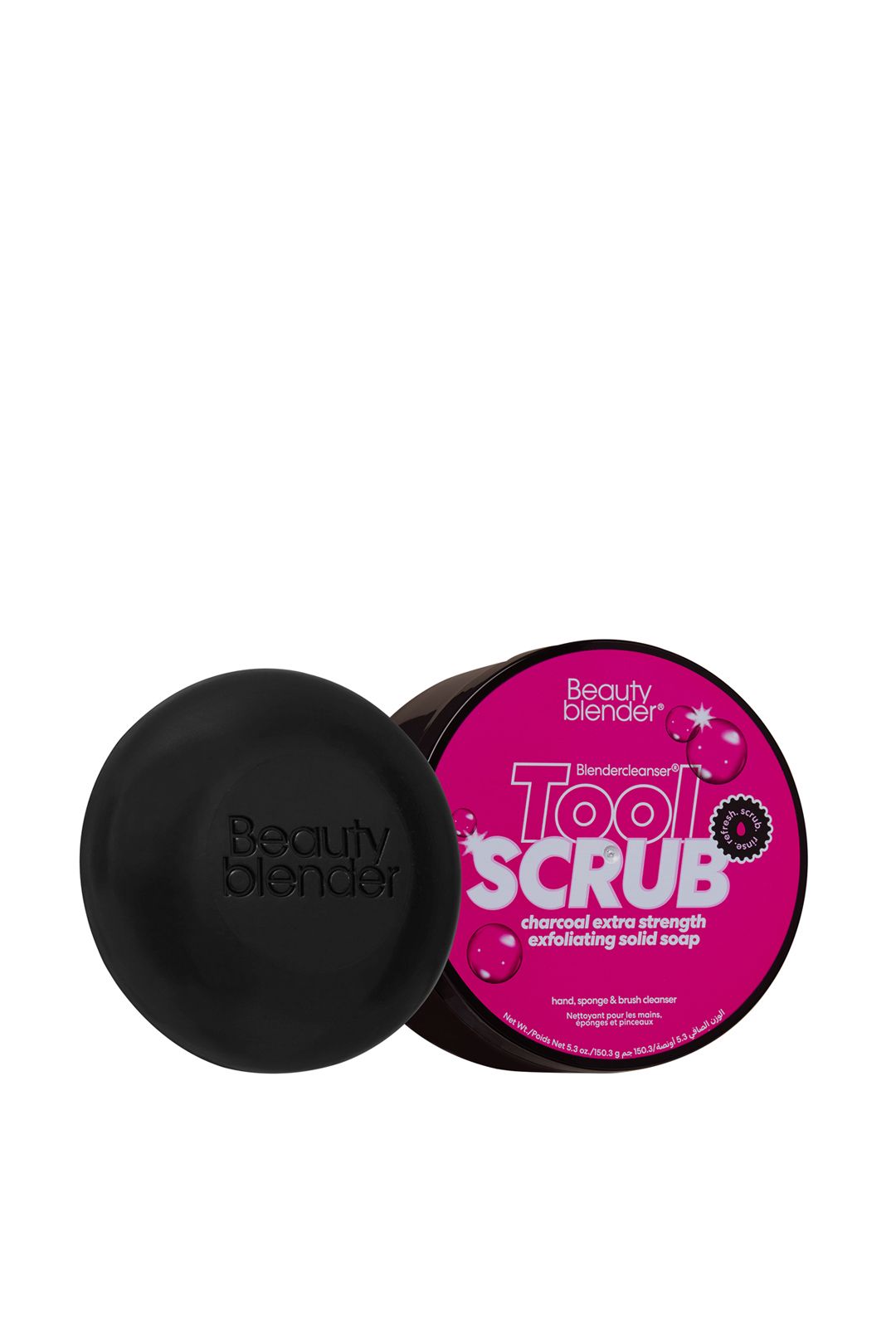 Beautyblender Toolscrub - Hand, Sponge & Brush Cleanser 150g - Charcoal