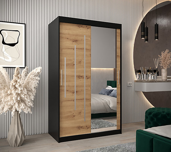 Armoire York 2 a portes coulissantes H. 200 x L. 120 x P. 62 2 portes