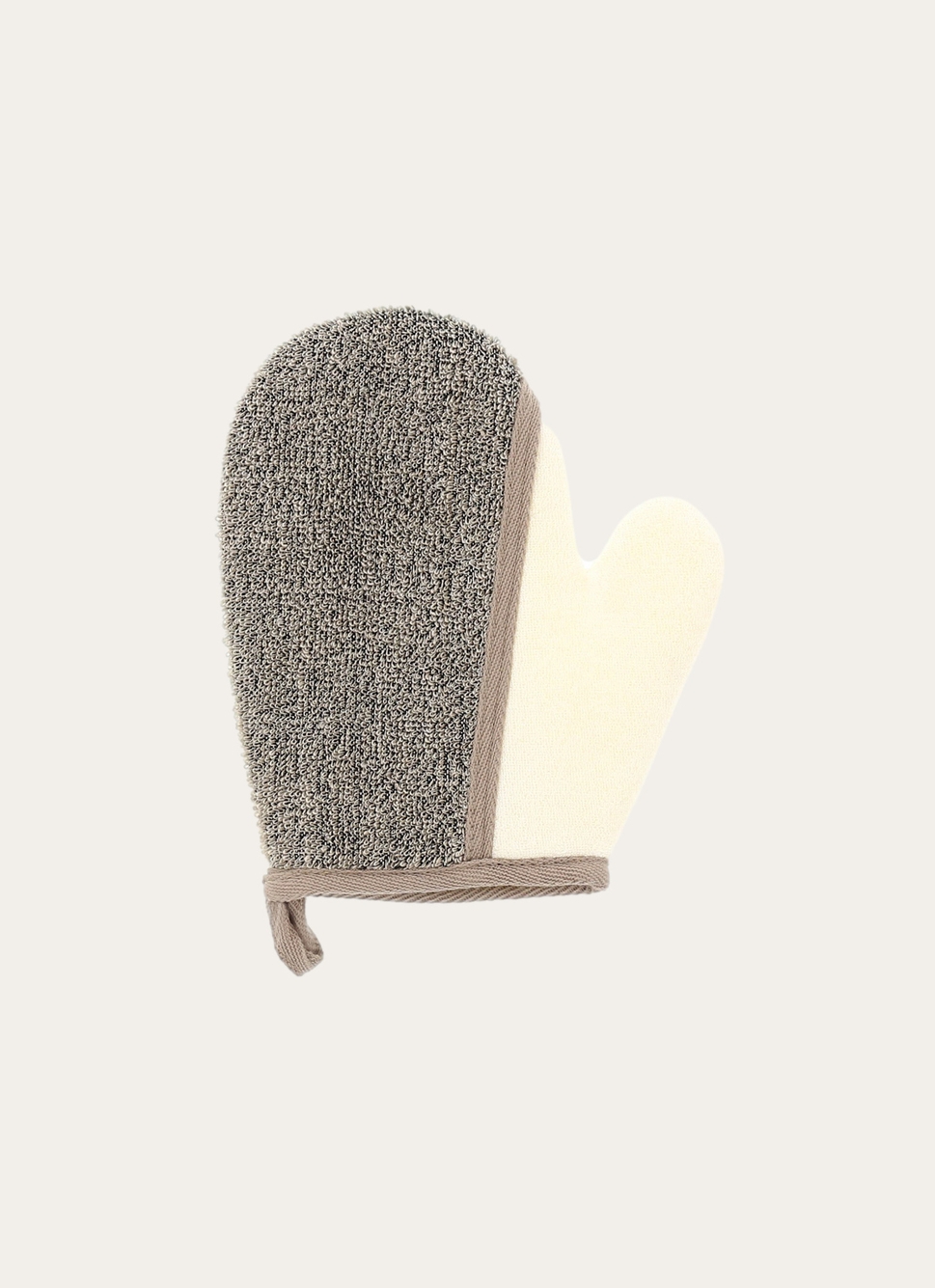 GANT DE MASSAGE EXFOLIANT POUR LE CORPS ECRU