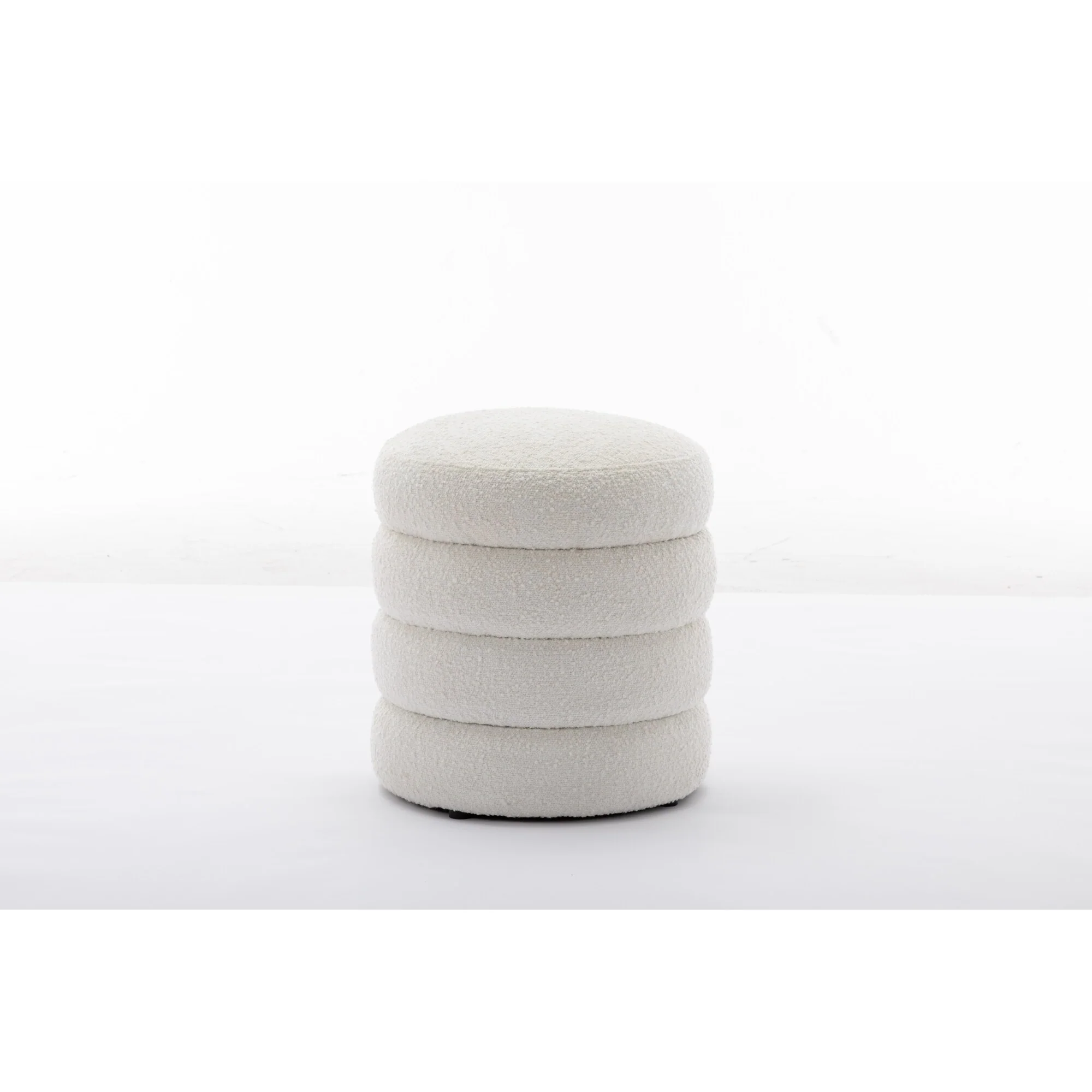 Round Ottoman Footrest Stool