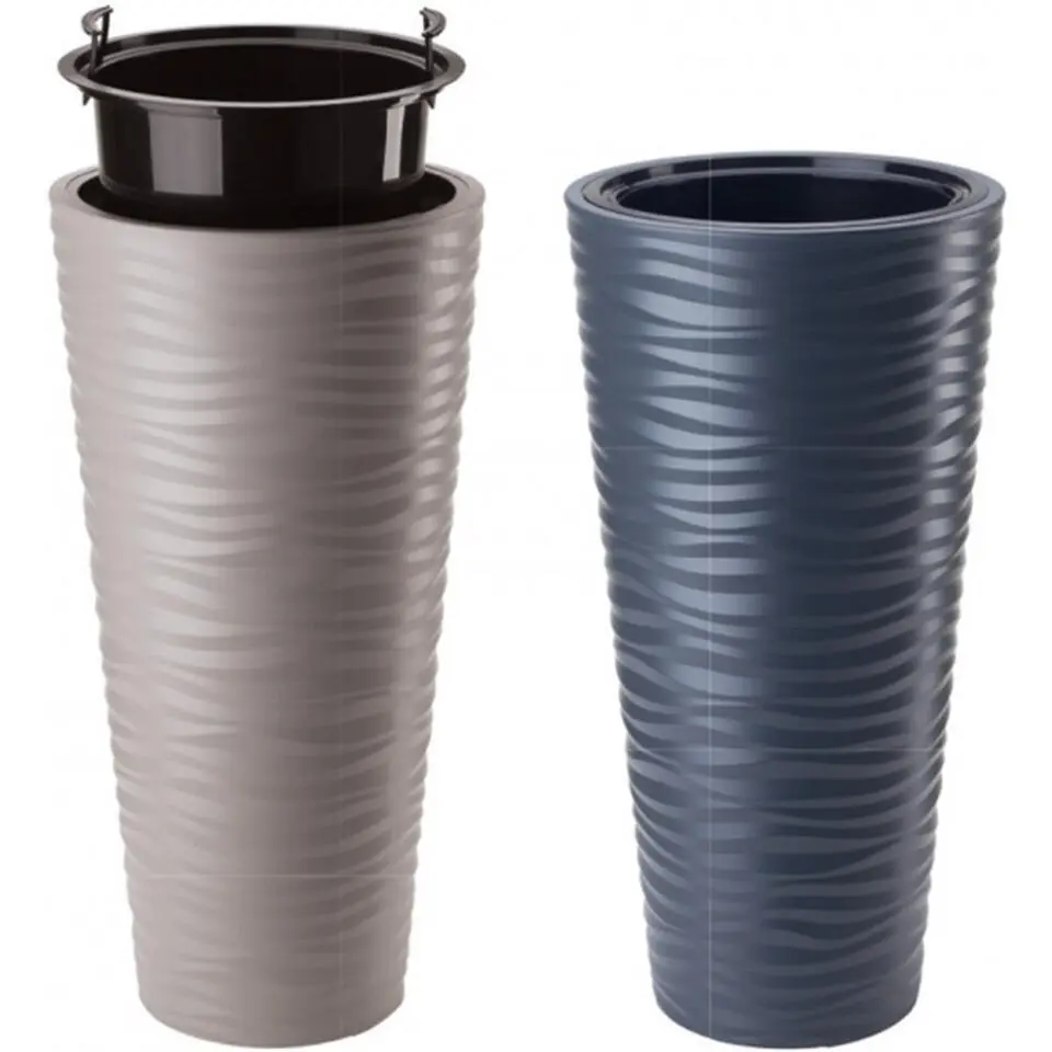 Form Plastic Plantenpot - kunststof - antraciet - D35 x H69 cm