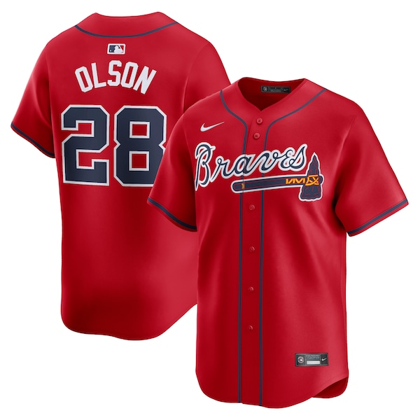 Matt Olson Atlanta Braves Nike Alternate Limited Player Jersey – Red