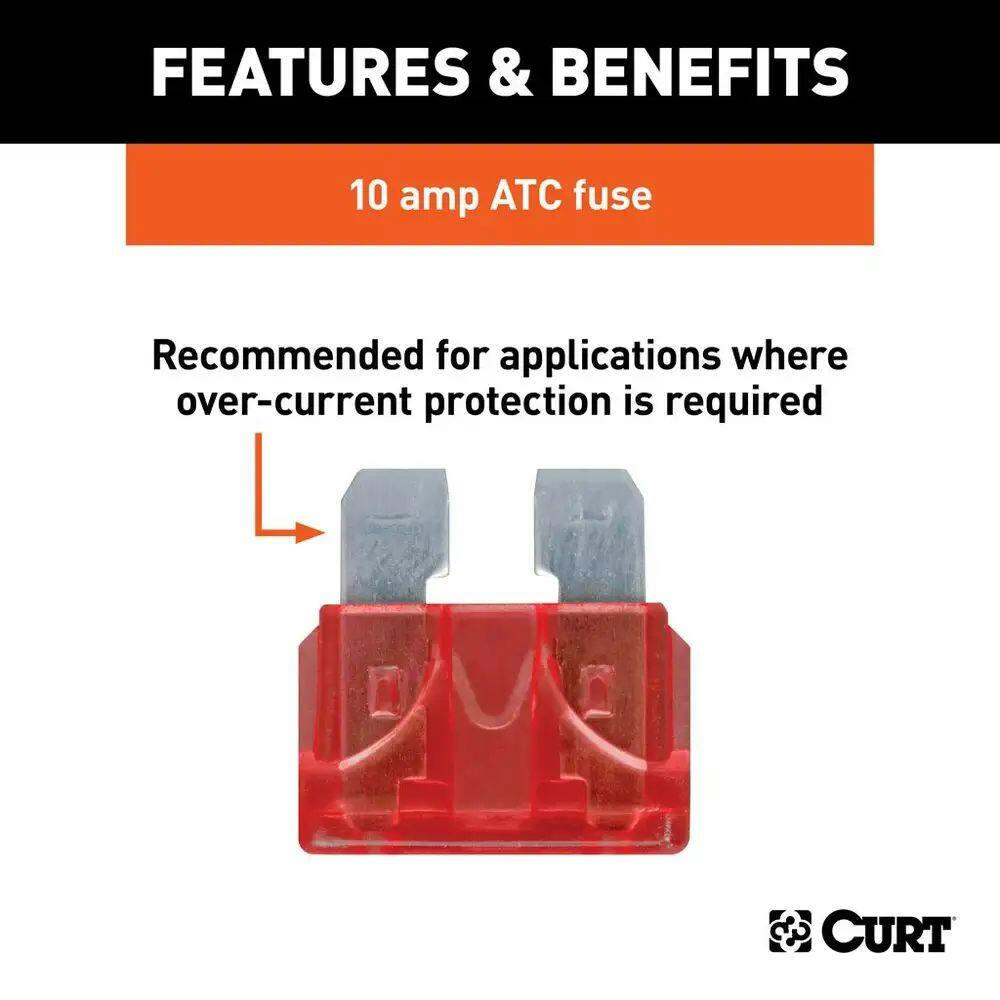 CURT 10-Amp Universal Fuses, 100-pk