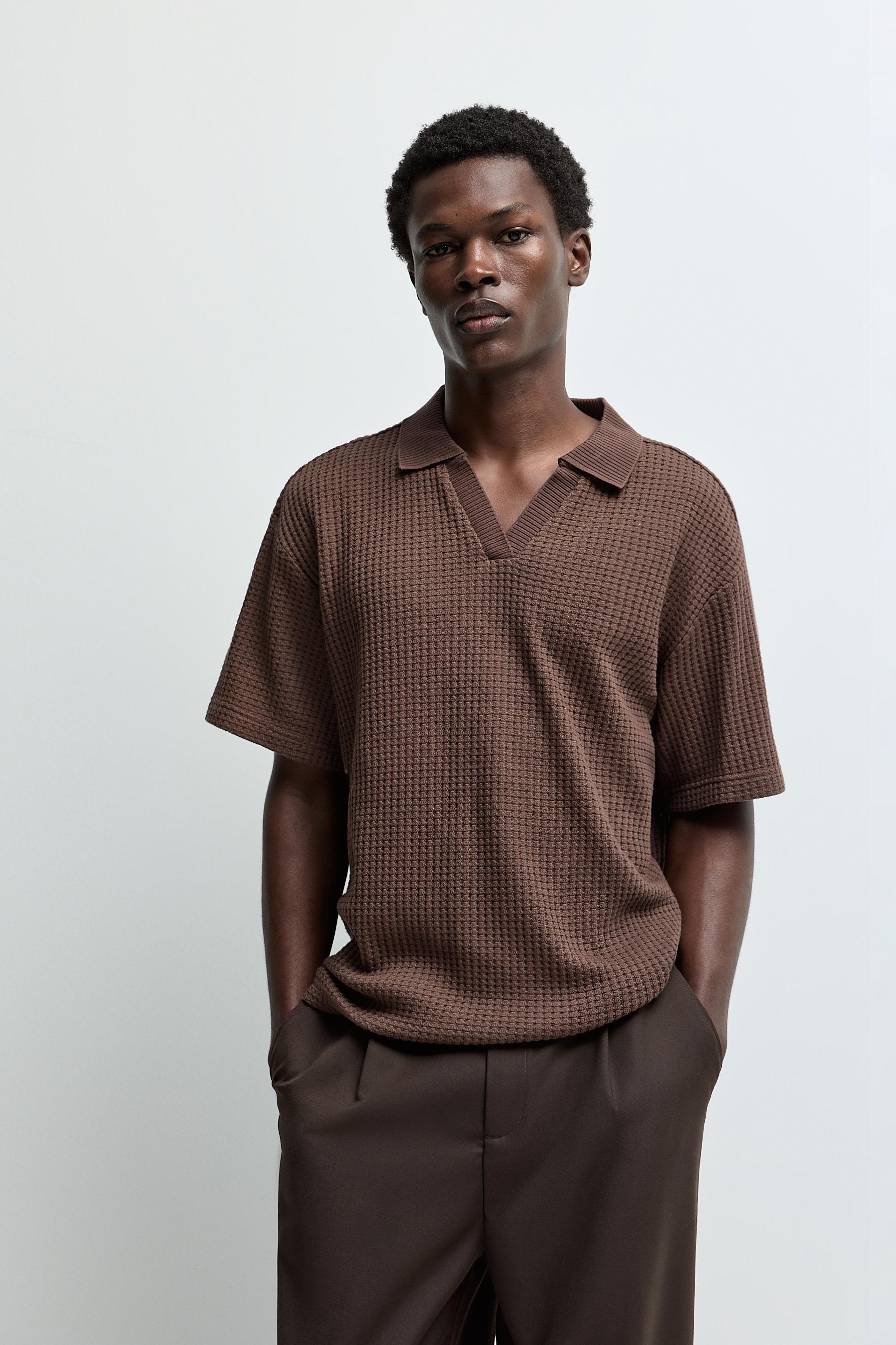 Polo textura waffle