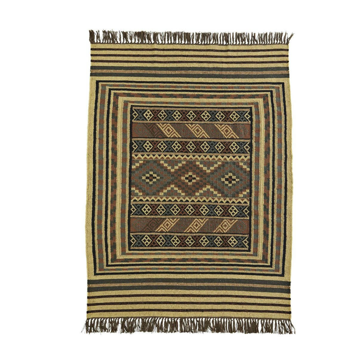 - Tapis rectangulaire en coton recyclé - 140 x 200 cm