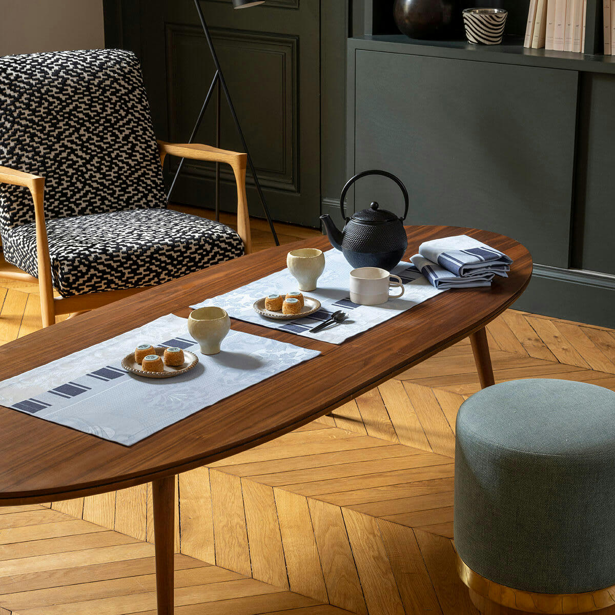 À LA FRANÇAISE - Set de table en coton eau 54 x 38