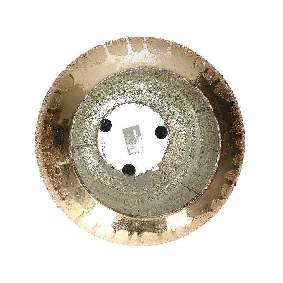 Mega Collections Vaas Oman Drip - goud - glas - D31 x H31 cm