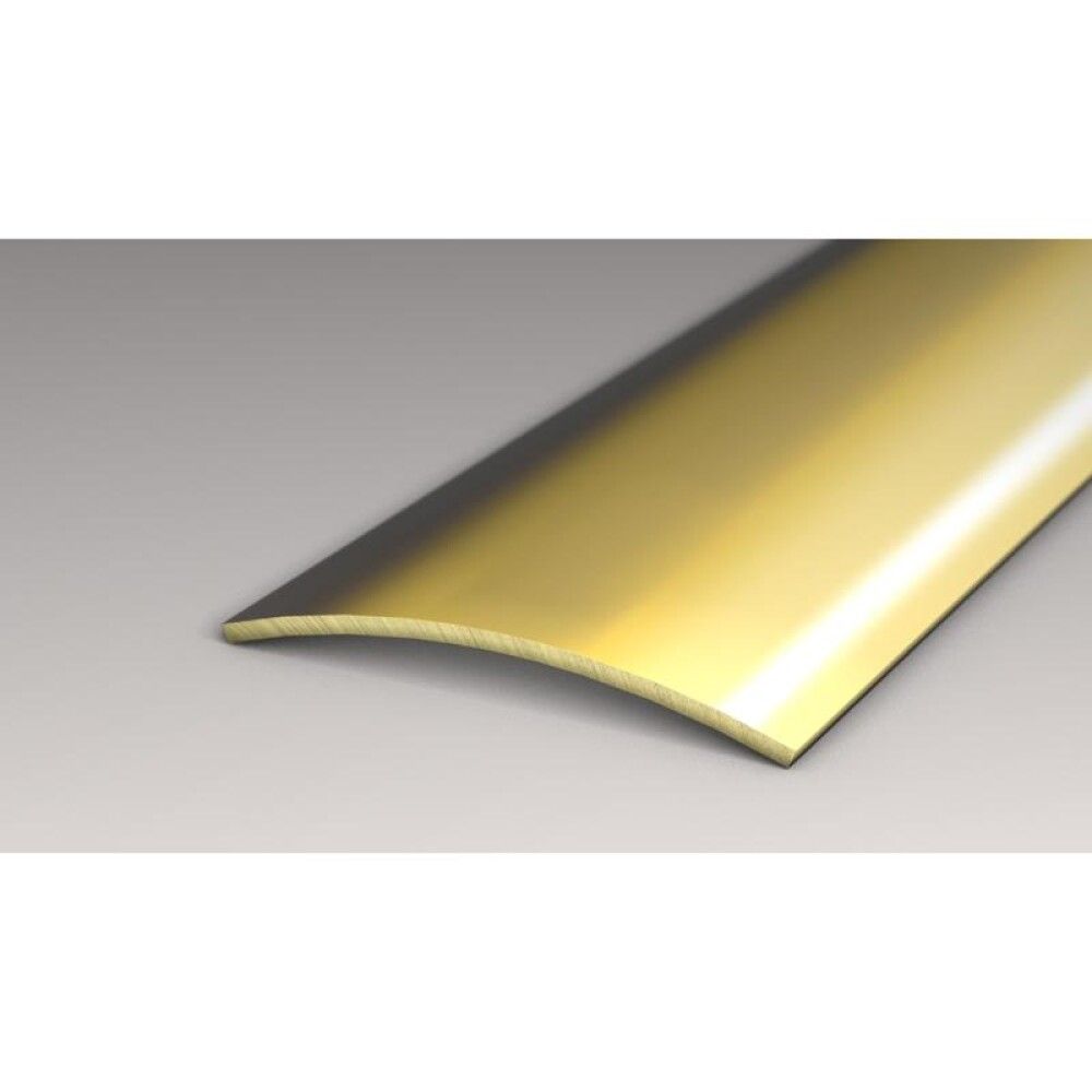 OVERGANG LOGOCLIC MESSING 40MM BRED 100CM SELVKLEBENDE