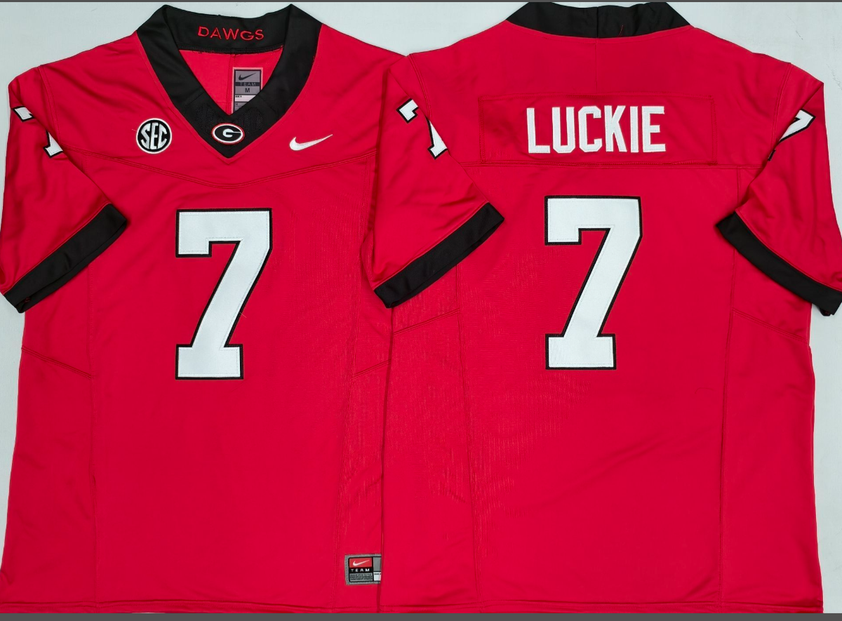 LUCKIE NCAAGeorgia Bulldogs Nike Vapor Limited Jersey