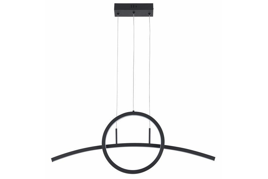 Lampa wisząca Evora czarna LED 1x32W Neutralna biel 2560lm Reality