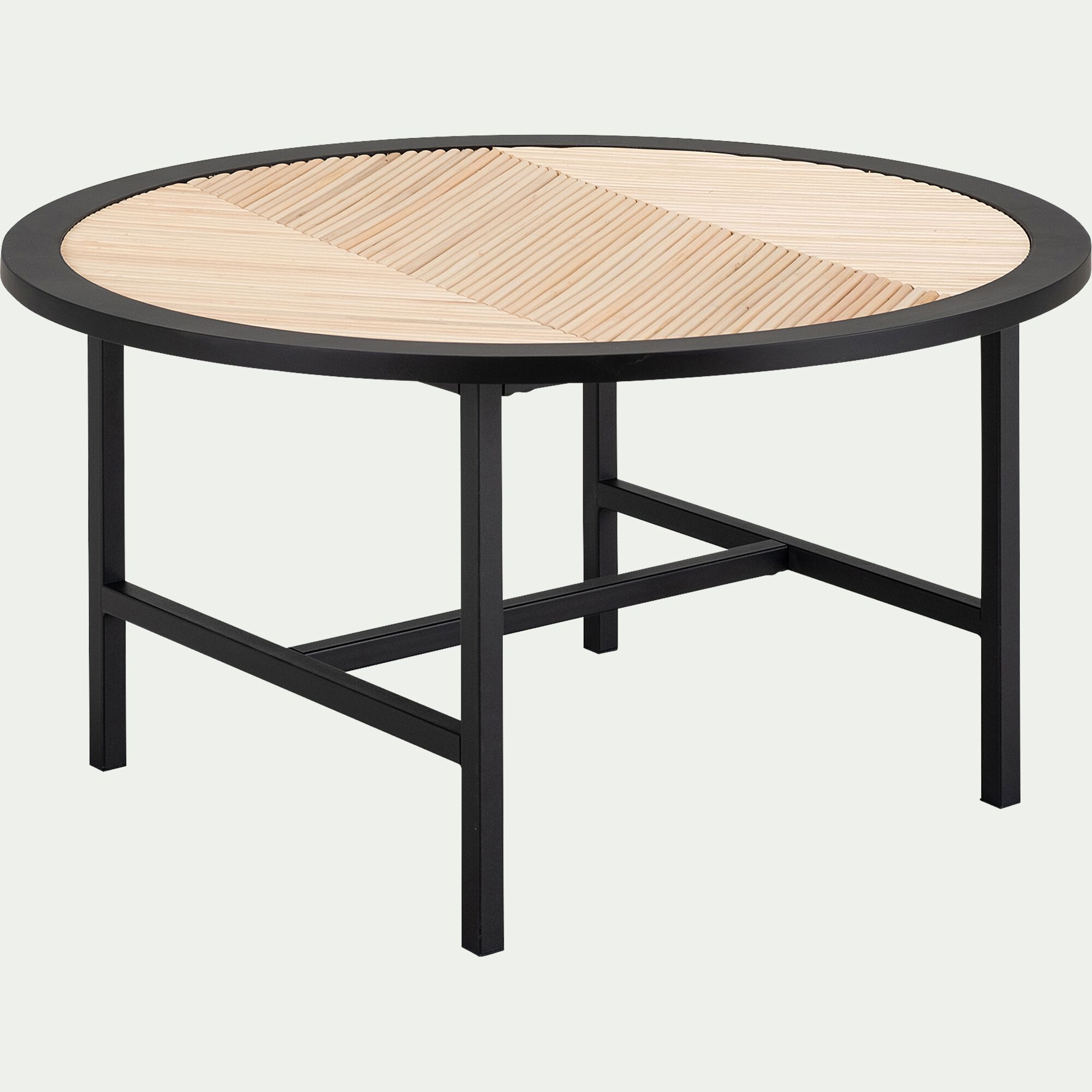 TANU - Table basse en bois - noir