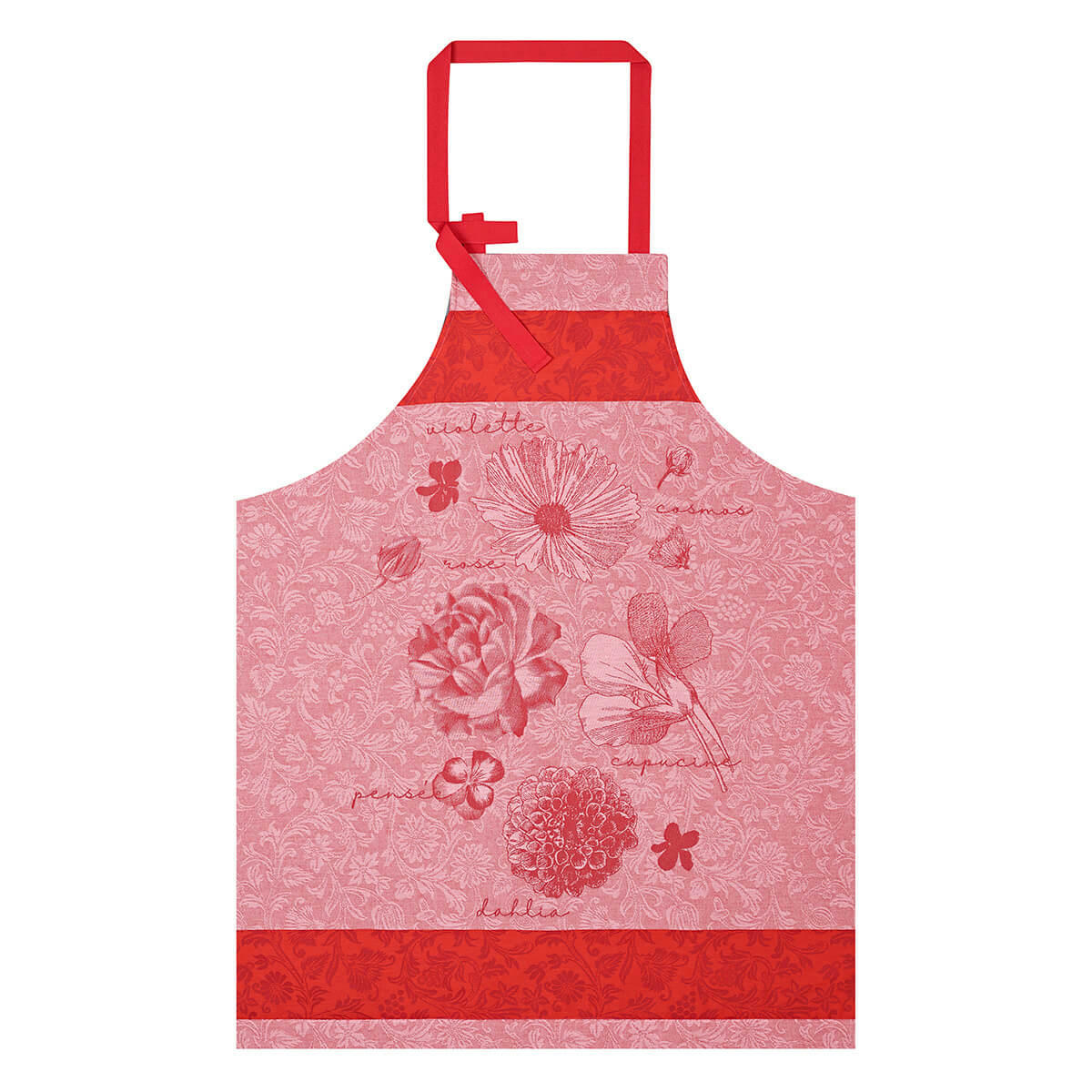 FLEURS À CROQUER - Tablier en coton fleur 90 x 96