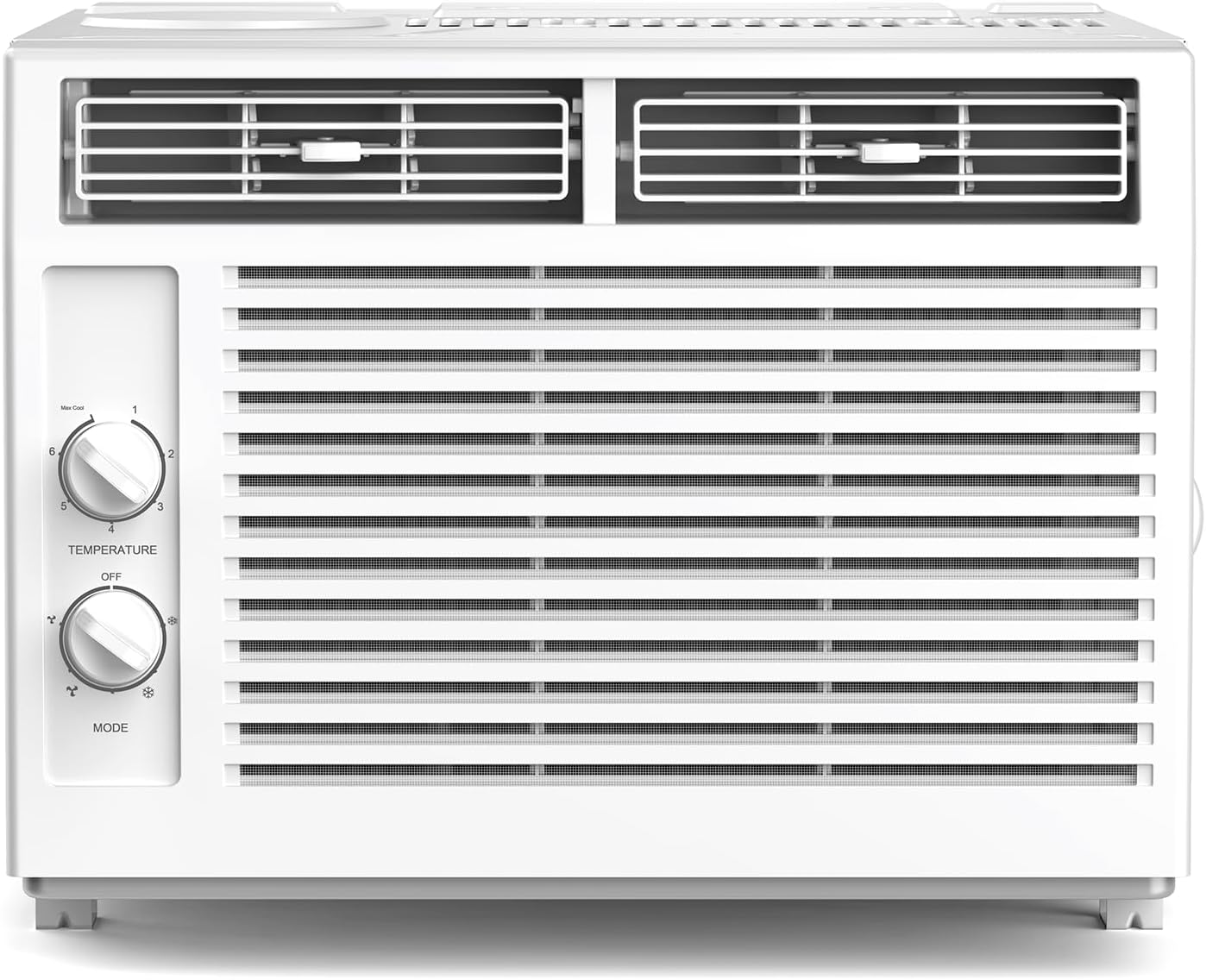 ZAFRO 5000BTU Window Air Conditioners Cool Up to 150 Sq Ft,Quiet Operation Window AC Unit with 2 Cool&Fan Functions,Easy to Use Mechanical Control,Washable Filter,Easy Install Kit,for Small Room,White