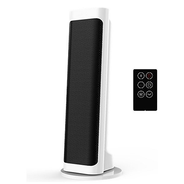 Chauffage mobile soufflant céramique 2000W Optimeo – oscillant, télécommande, minuterie 8h, thermostat digital, idéal pièce jusqu’à 20 m²