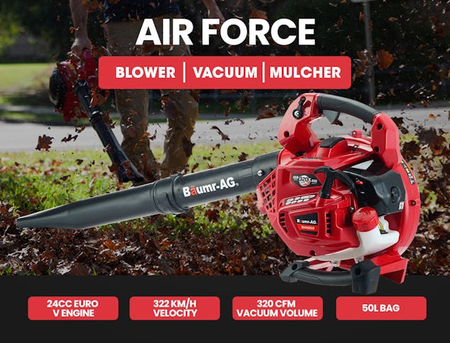NNEMB Petrol Hand-Held 3-in-1 Leaf Blower Vacuum Mulcher