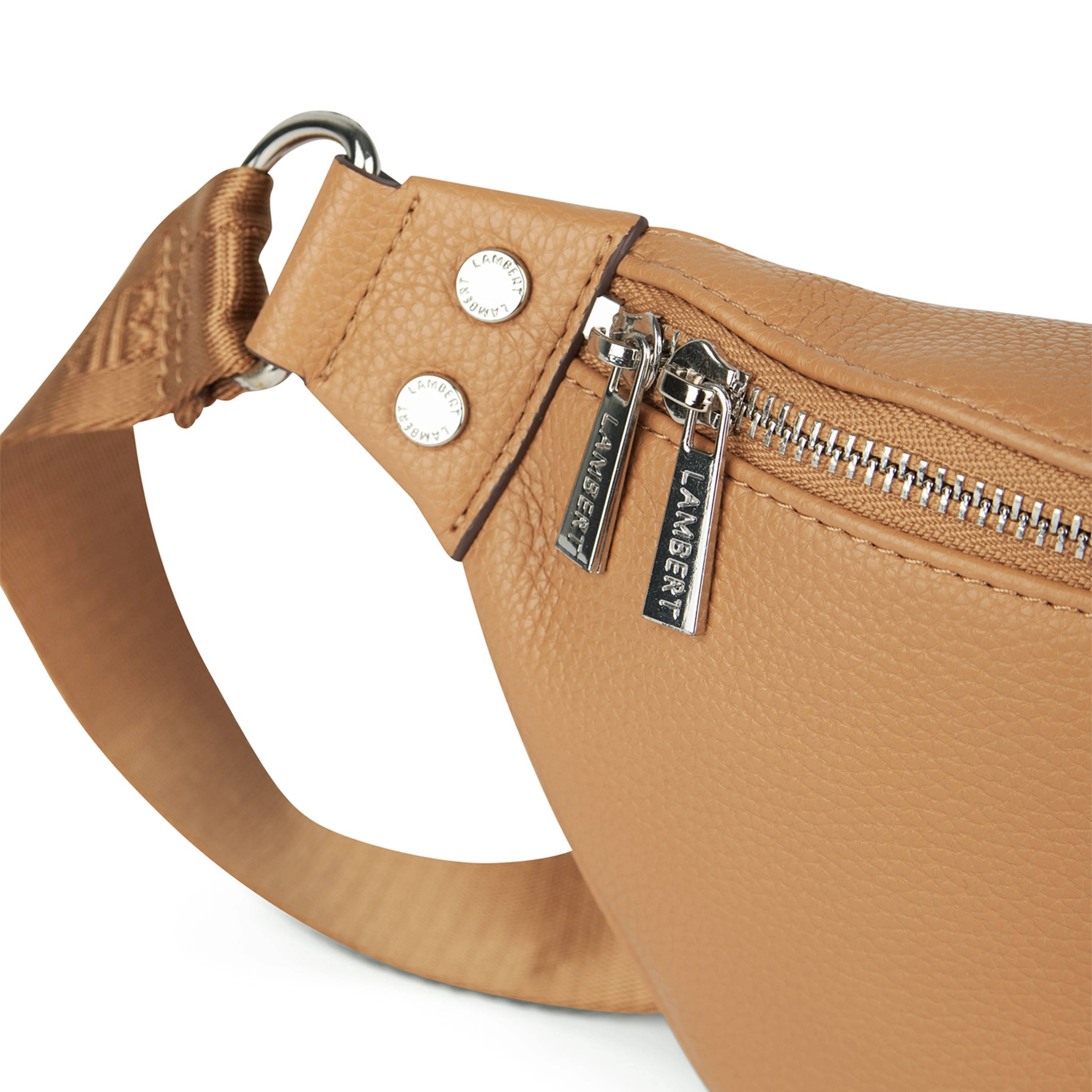 The Sarah - Camel Vegan Leather Belt Bag
