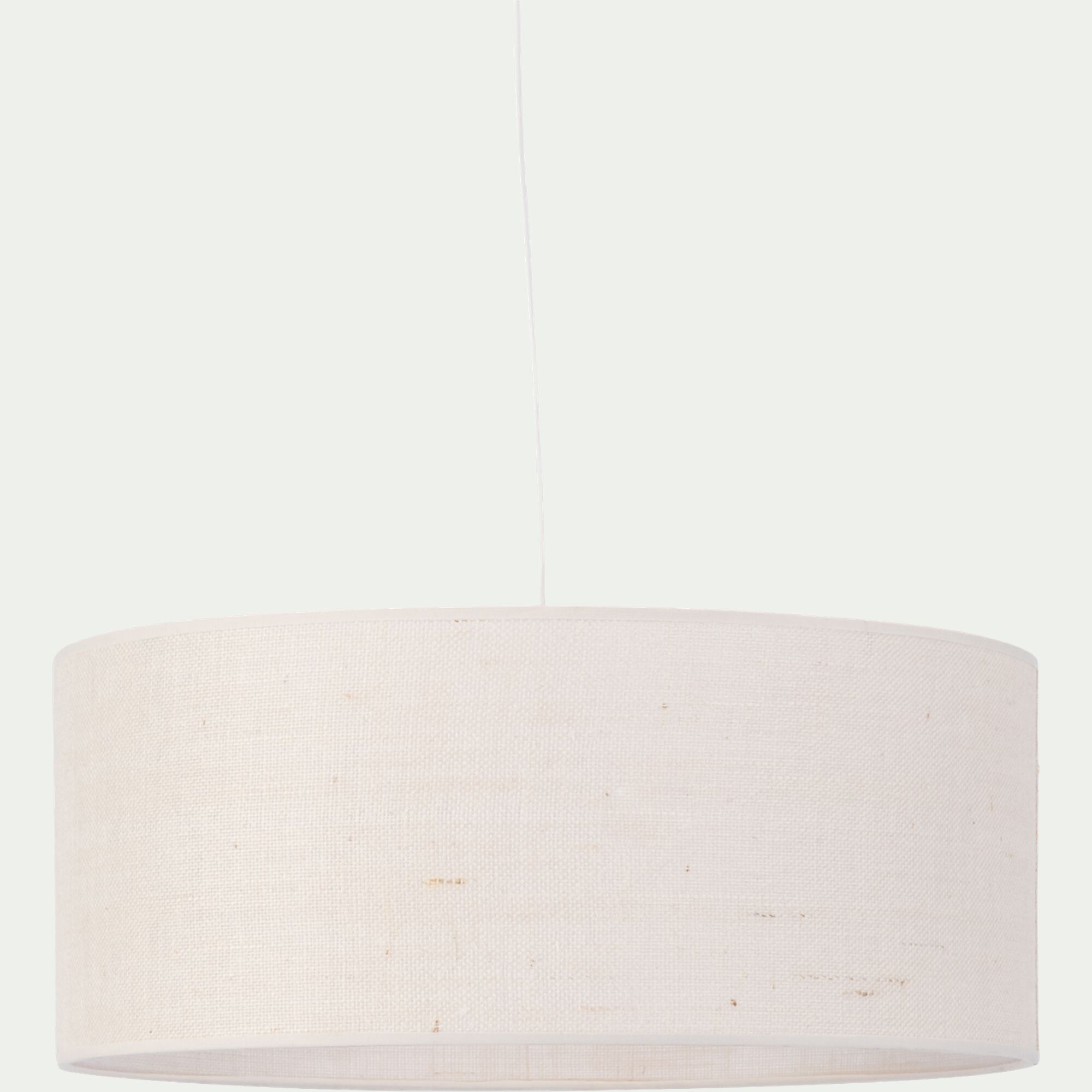 KONE - Abat-jour cylindrique en jute D50cm - blanc