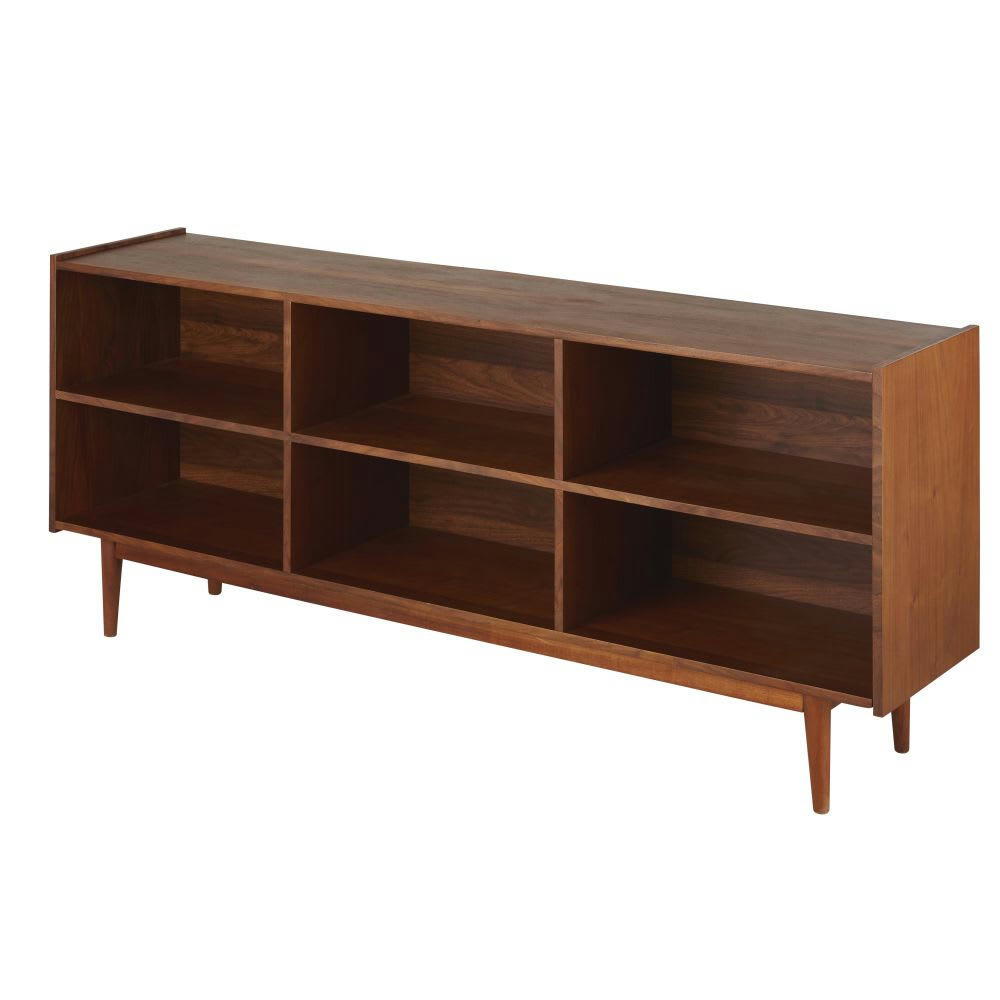 Griffith - Etagère vintage 6 niches marron