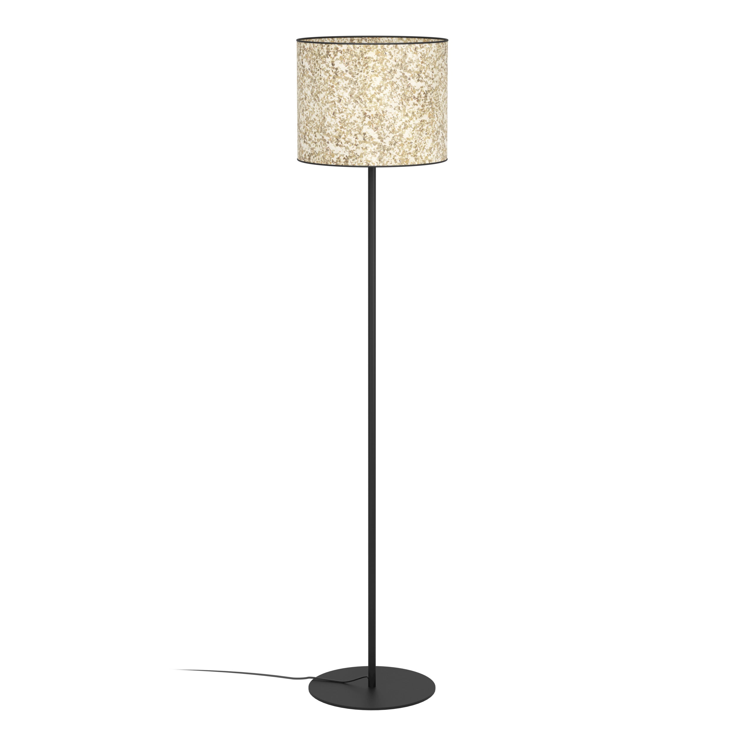 EGLO vloerlamp Butterburn - e27 - 162 cm - zwart/wit/groen