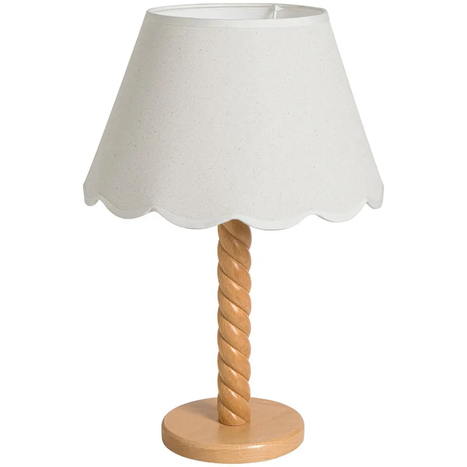 Lampvoet Noan - naturel hout - 32,5x&Oslash;15 cm