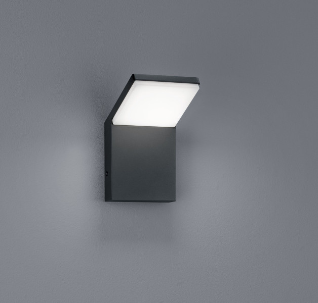 Kinkiet zewnętrzny PEARLantracytowo-biały LED 1x9W 900lm IP54 Trio