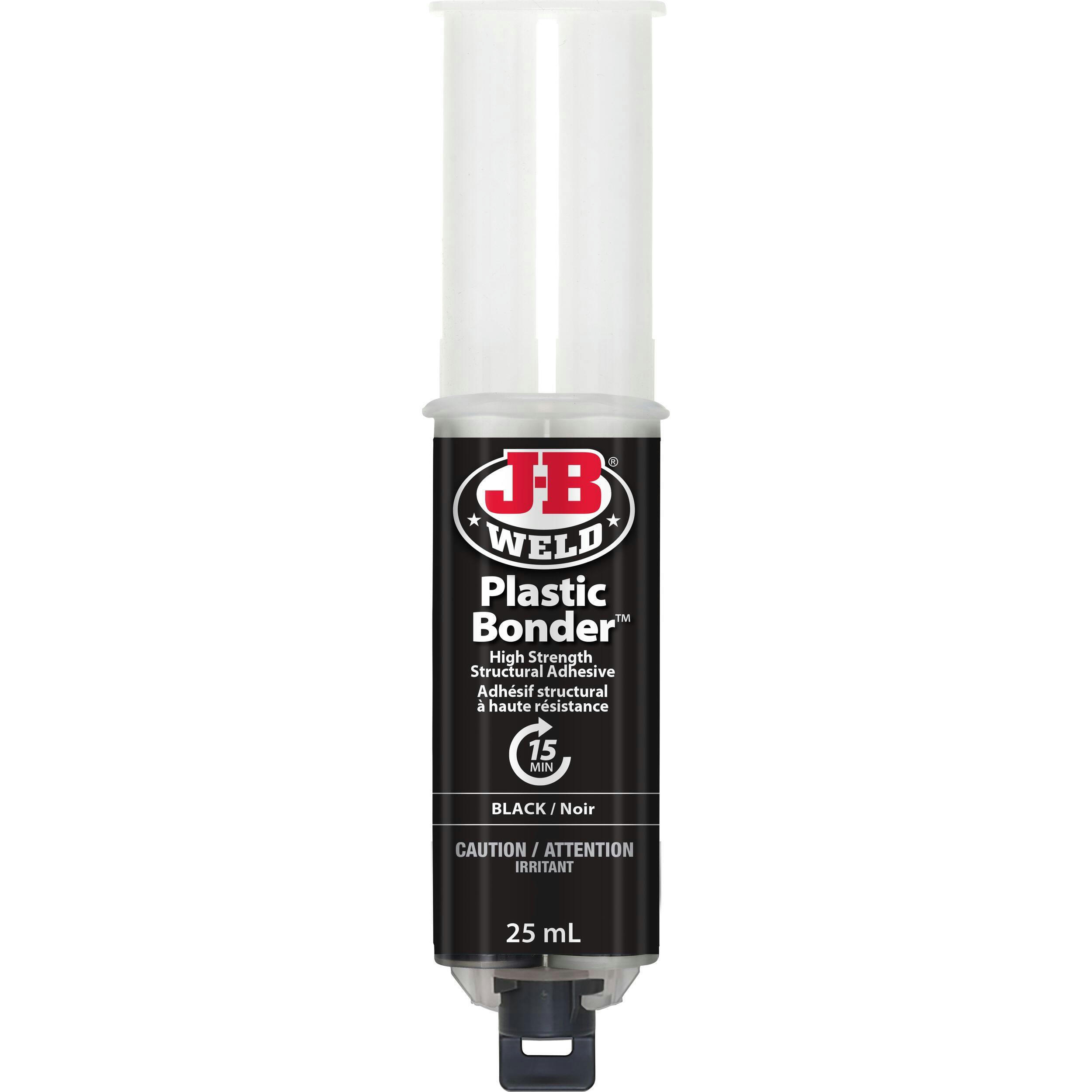 J-B Weld Plastic Bonder High-Strength Structural Adhesive, Black, 25-mL