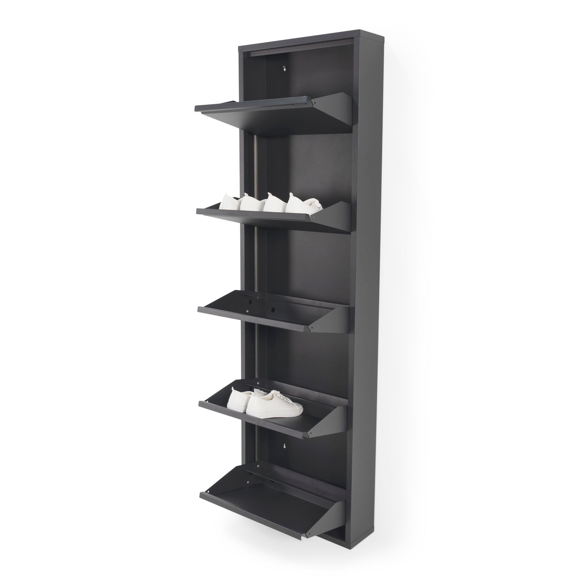 Spinder Design schoenenkast Billy 5 - Zwart -10 paar schoenen