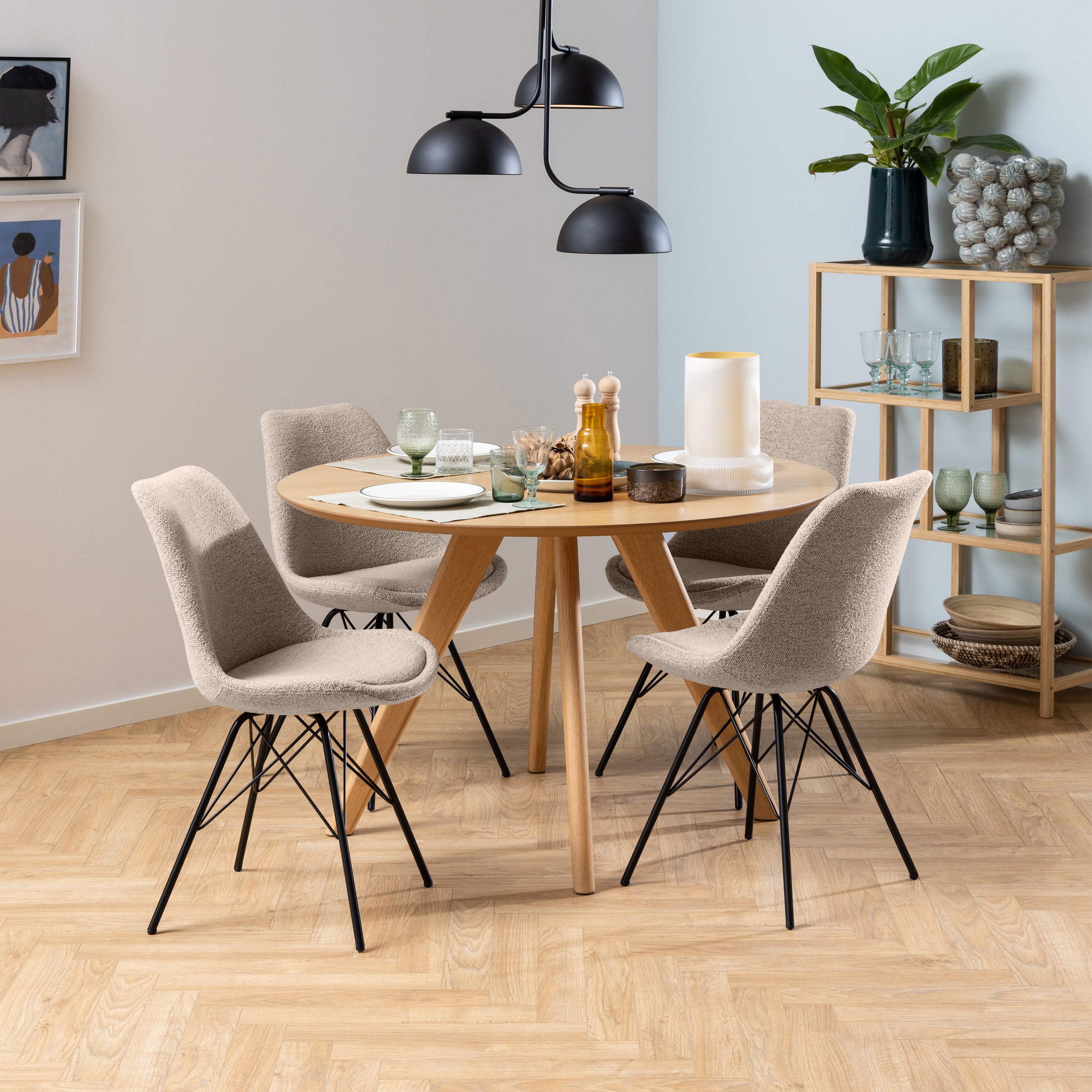 by fonQ basic Iris Eetkamerstoel - Beige