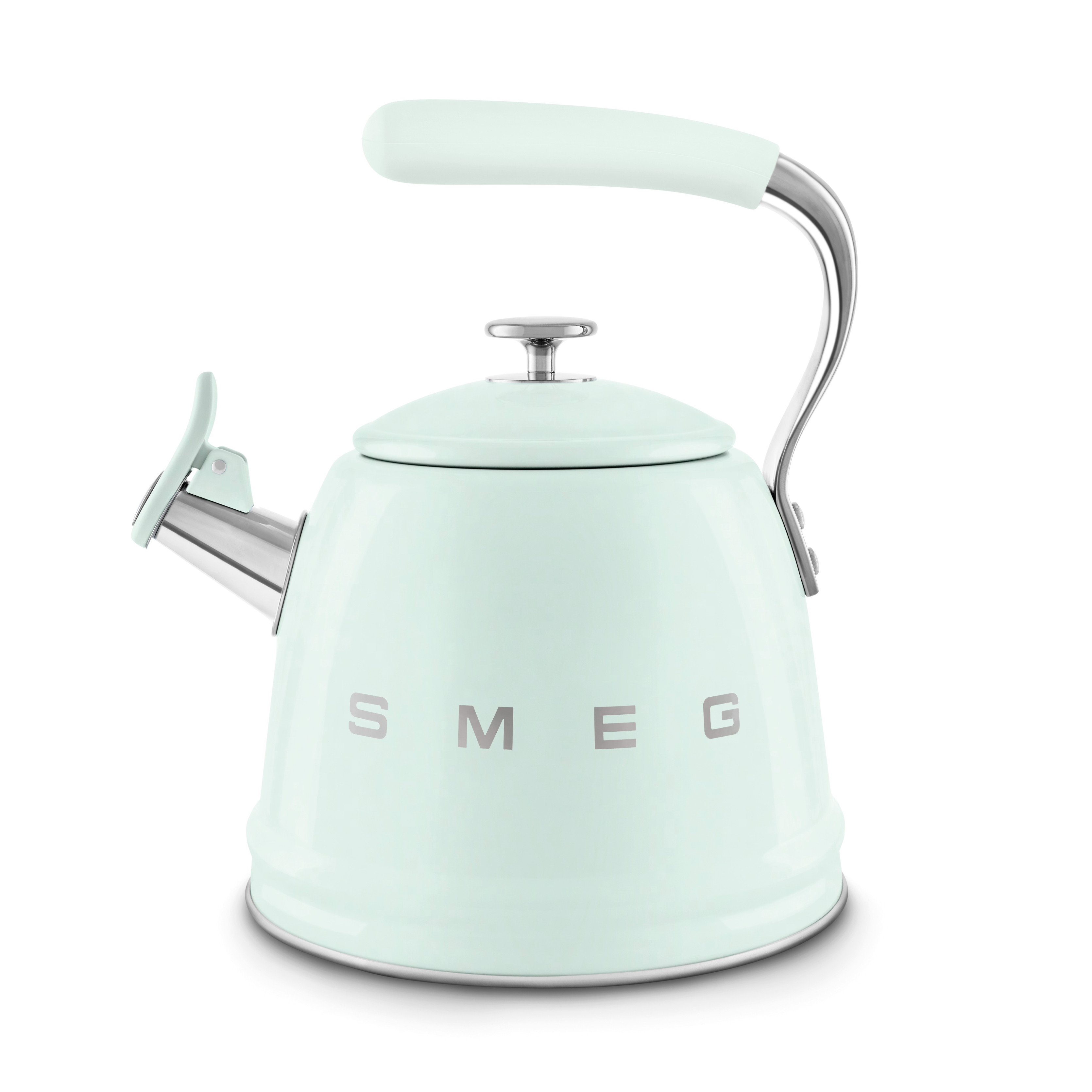 Czajnik tradycyjny z gwizdkiem Smeg WKF01PG Zieleń – styl retro, 1,7L