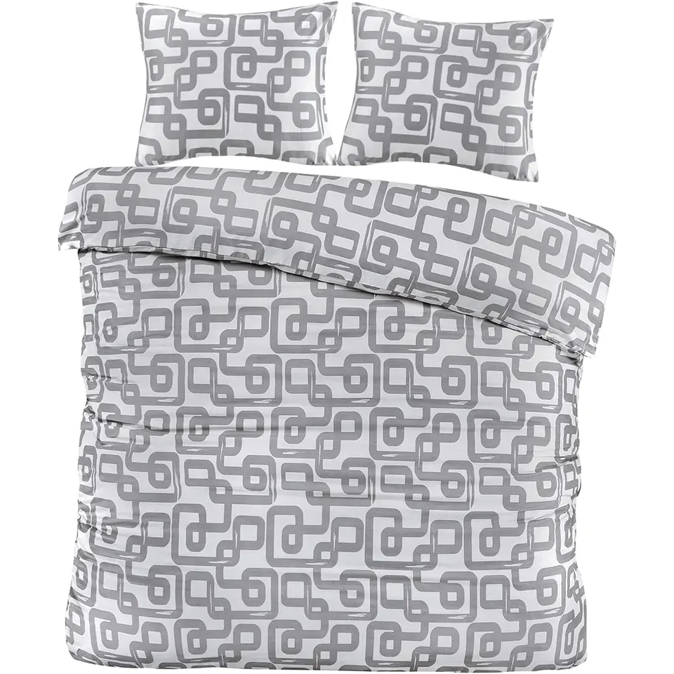 Dekbedovertrek Malaga - grijs - 240x2020 cm