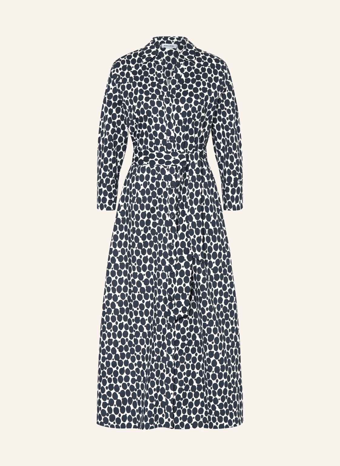 MORE & MORE Hemdblusenkleid mit 3/4-Arm