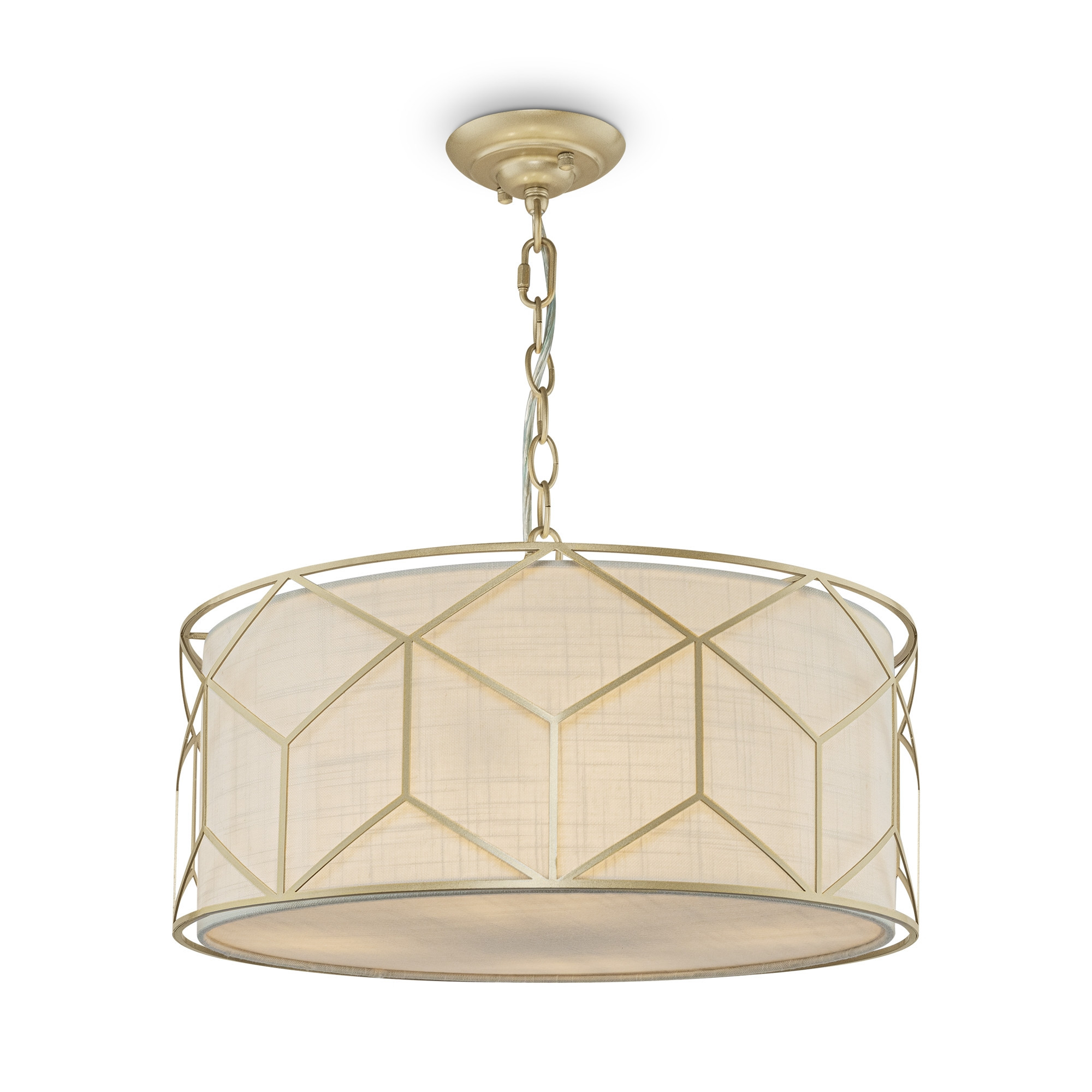 Lampa wisząca mosiężno-złota MESSINA 4xE27x40W wym: 76,8x45x45 cm Maytoni