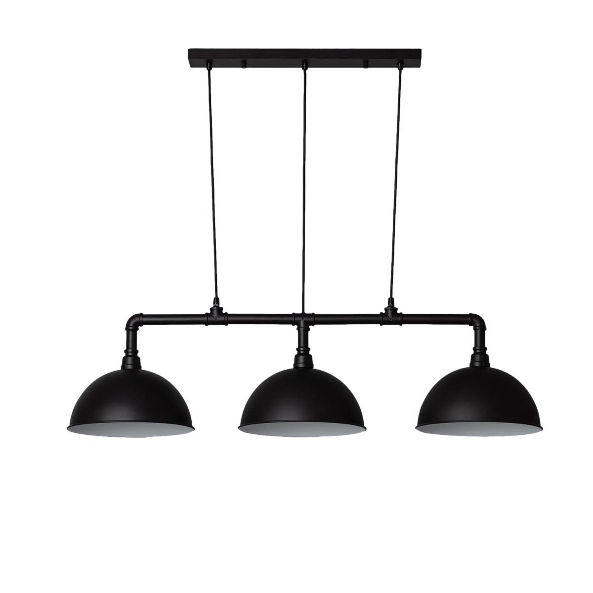Lampa wisząca czarna Retro 3xE27x40W wym: 98x117x30 cm Abruzzo