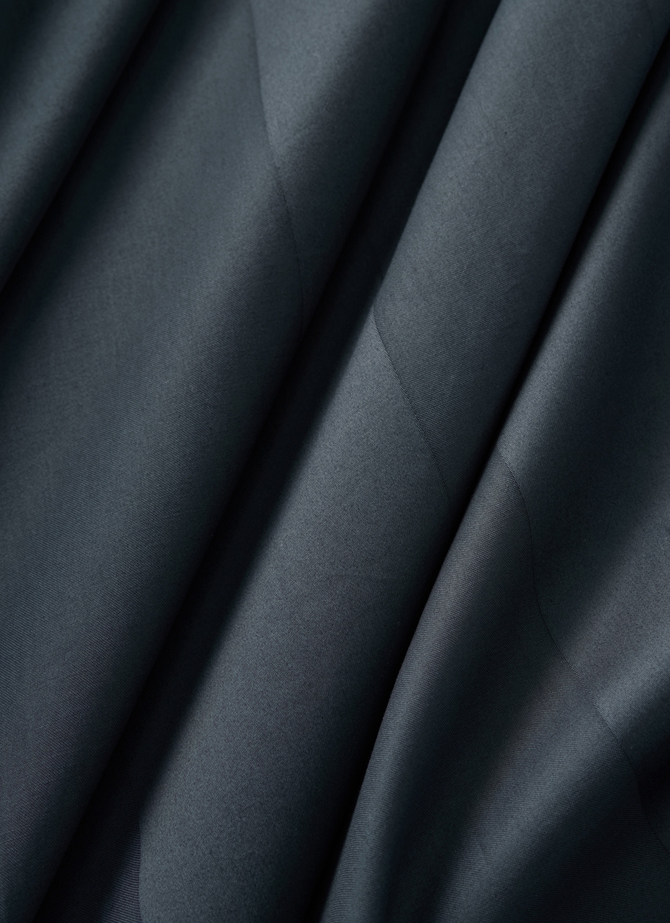 DRAP HOUSSE UNI EN SATIN DE COTON MARINE