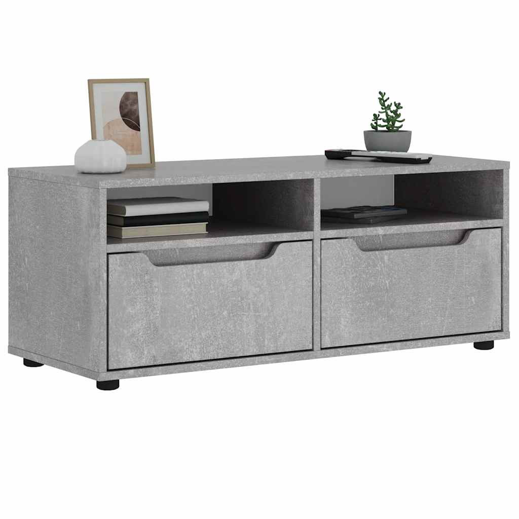 Szafka RTVBetonowa Szara 100x40x38 cm Drewno klejone