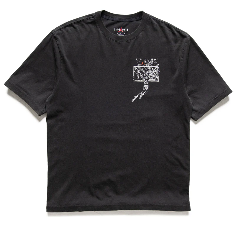 Jordan Brooklyn Oversized Graphic Tee - Off Noir/Sail