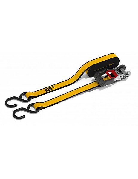 LOT DE 2 SANGLES D'ARRIMAGE A CLIQUET CATERPILLAR