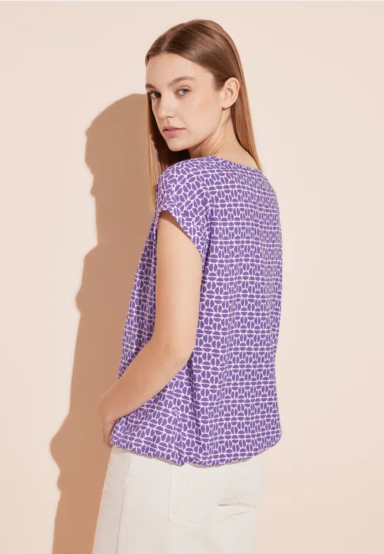 Bluse mit V-Ausschnitt