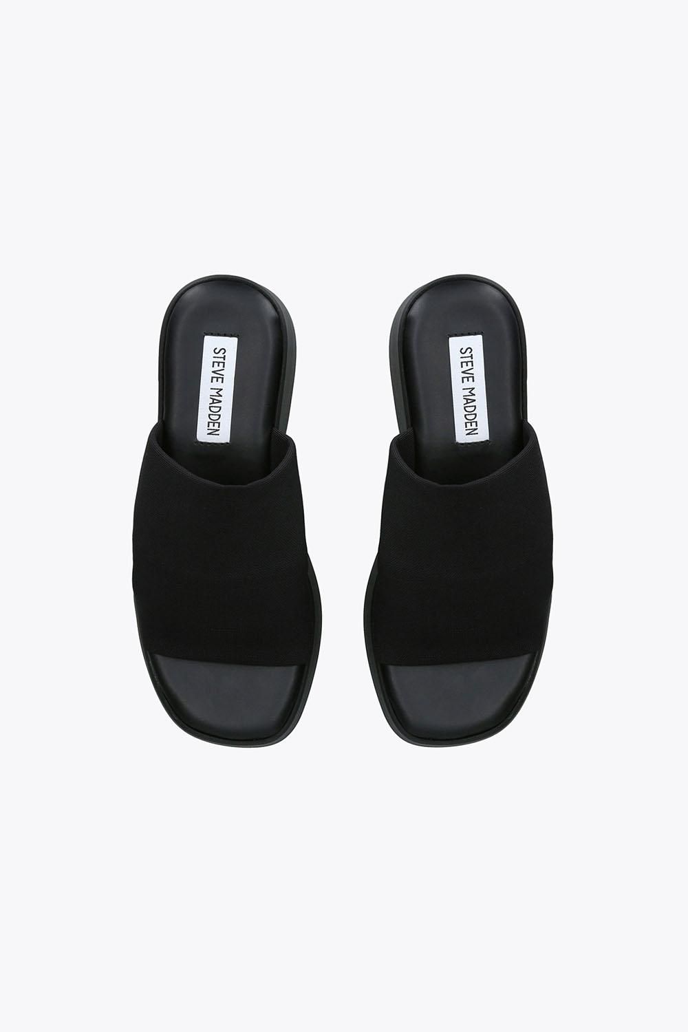 STEVE MADDEN Slinky Black' Fabric Sandals
