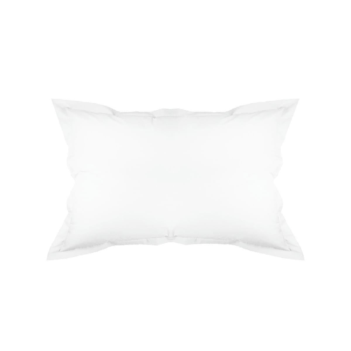 OLANA BLANC - Taie d'oreiller  percale de coton 90 fils/cm² blanc 40x40