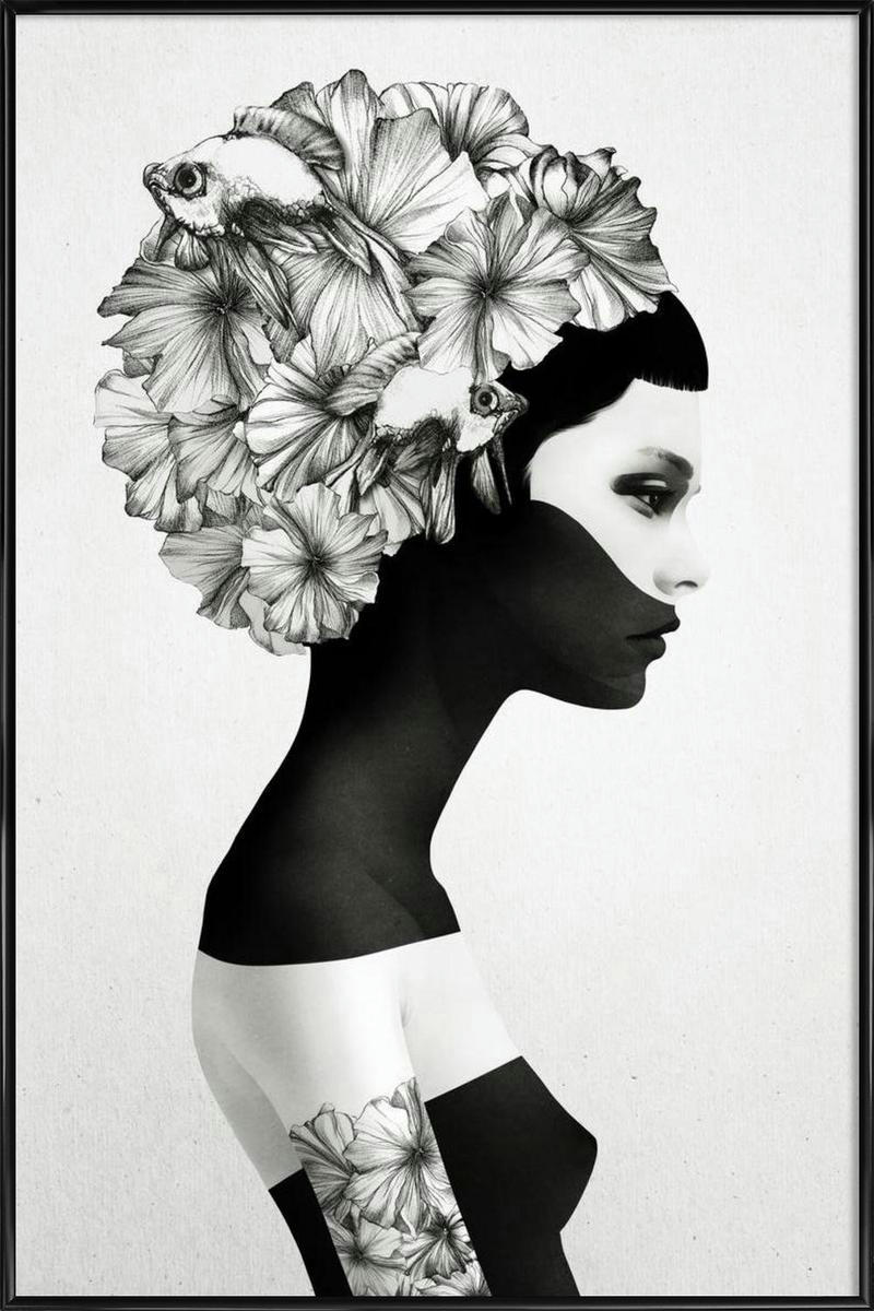 MARIANNA - Affiche dans cadre standard (noir) blanc & noir 30x45