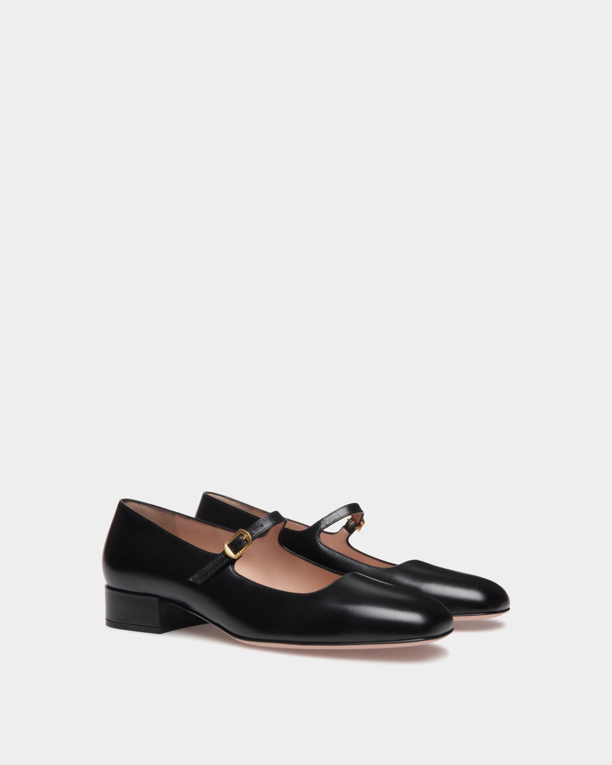 Ballyrina Pumps Aus Leder In Schwarz