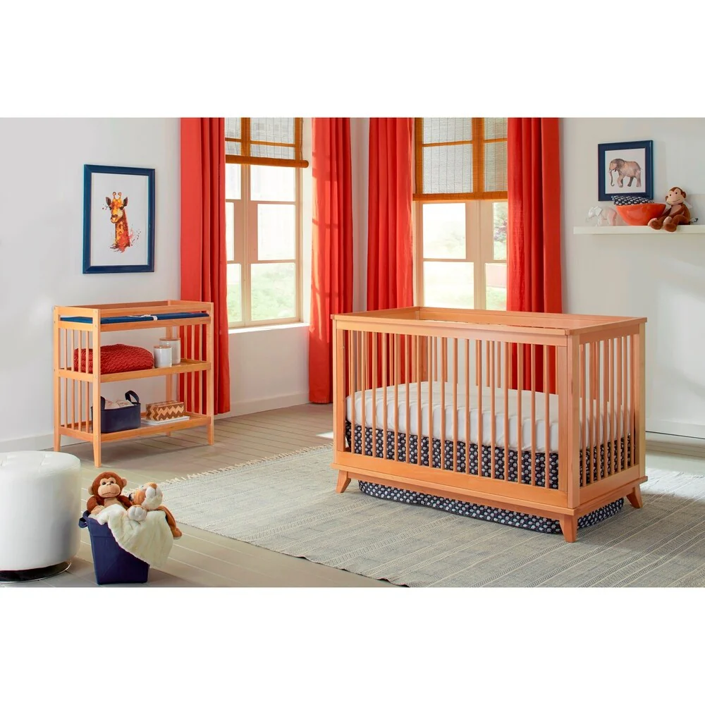 Taylor & Olive Echo Natural Cottage Island Dowel Spindle Crib