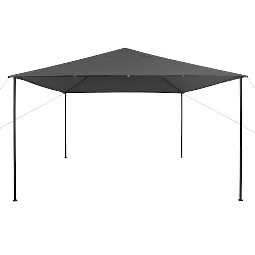 NNEVL Gazebo 4x4x3 m Anthracite 180 g/m&sup2;