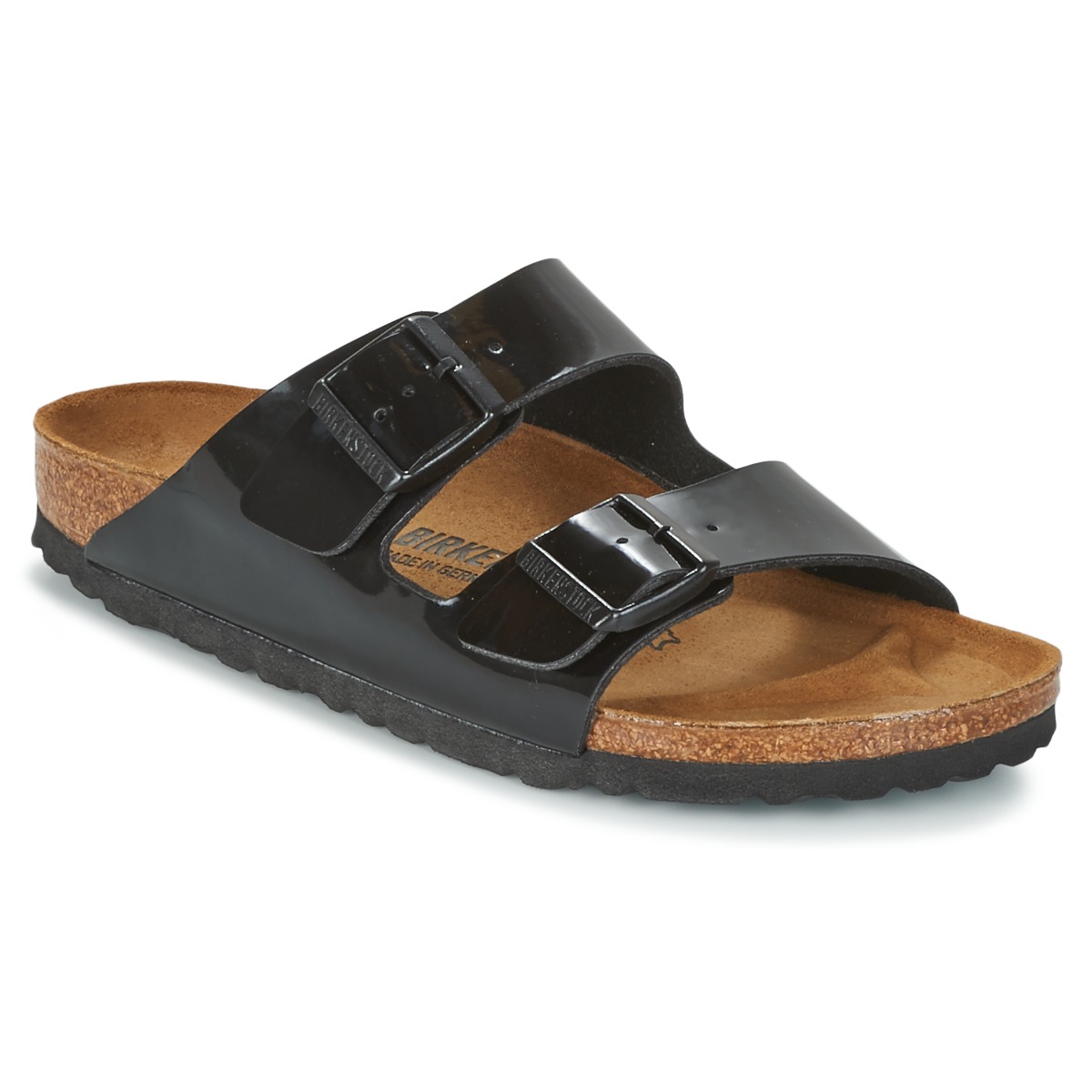 BIRKENSTOCK - Arizona - White / Patent /  black / Patent