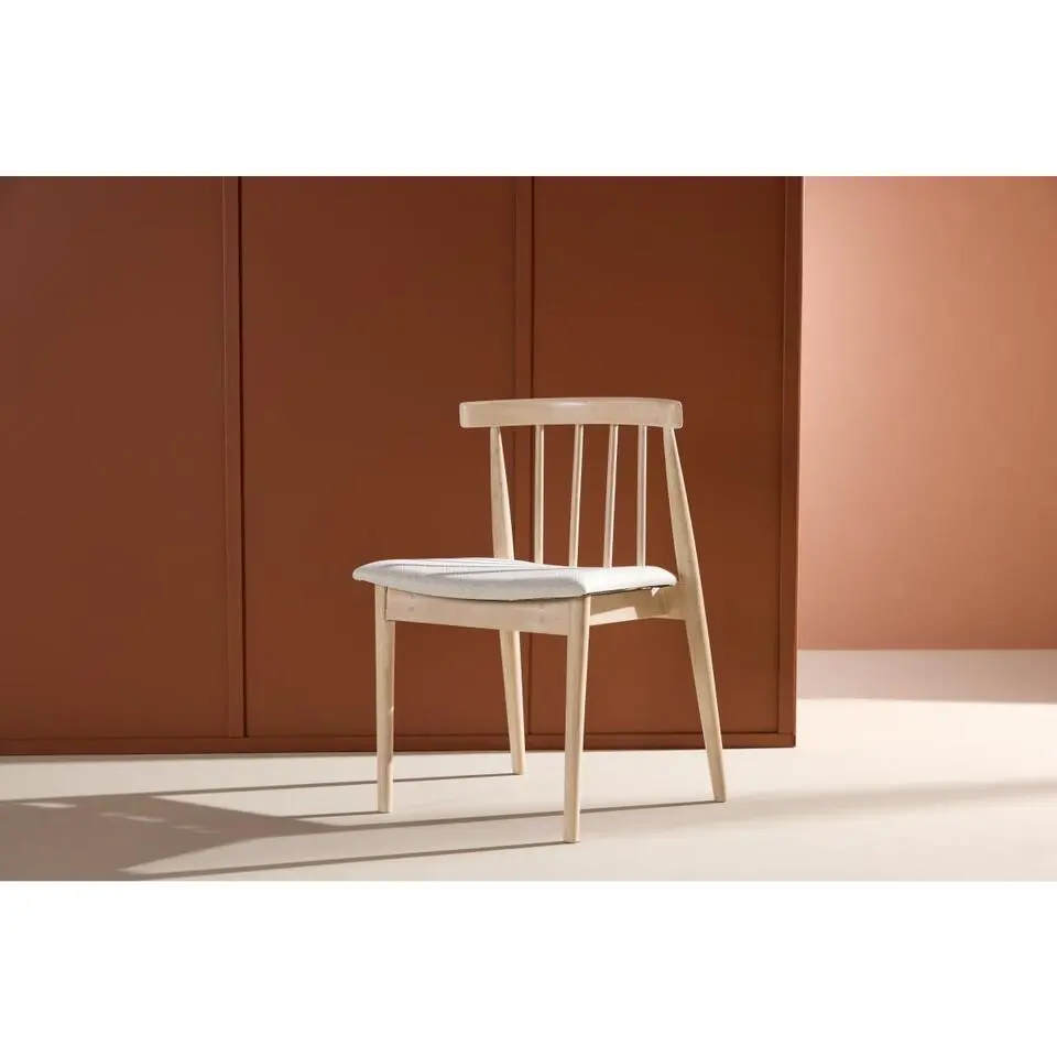 Svea - Ugo eetkamerstoel - rubberhout - whitewash
