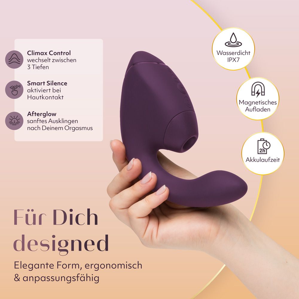 Next Duo - Klitoraler & G-Punkt Dual-Stimulator mit 3D Pleasure Air
